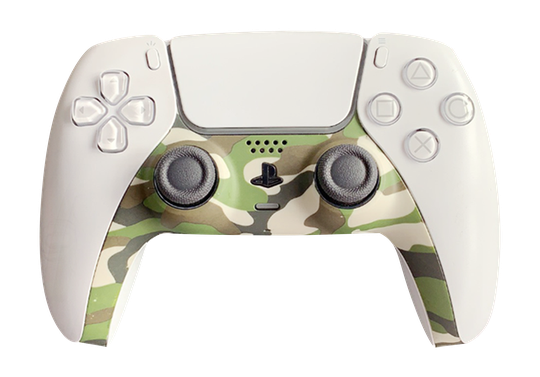 Piranha PS5 Controller Skins - Camo Green