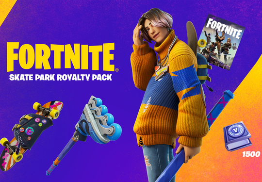 Fortnite - Skate Park Royalty Pack + 1,500 V-Bucks Challenge DLC TR XBOX One CD Key