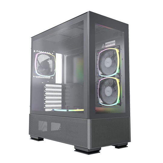 Montech Sky Two Black - Midi-tower / E-ATX / 4x ARGB PWM fans