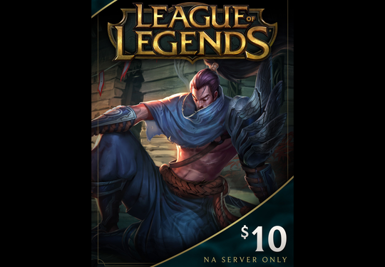 League of Legends 10 USD Prepaid RP Card NA