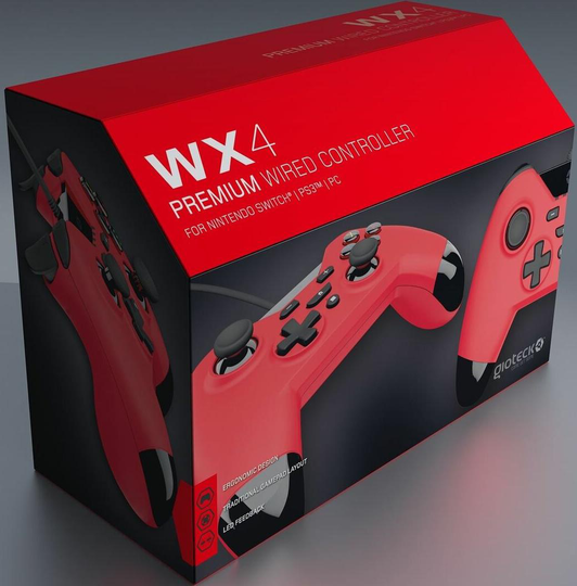 Gioteck WX4 Wired Red Controller
