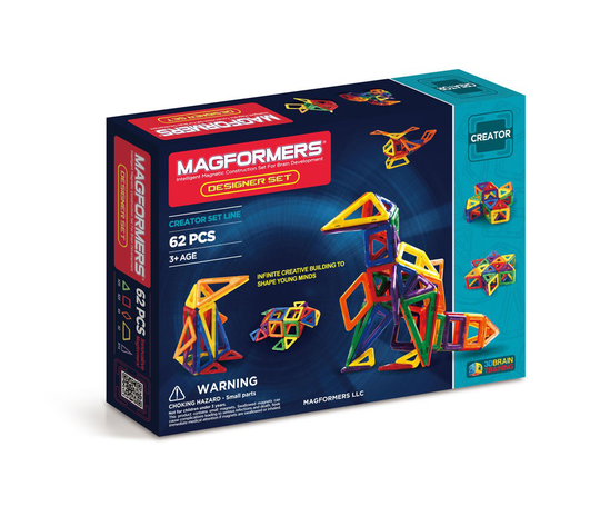 Magformers Rainbow Designer Set 62 pc