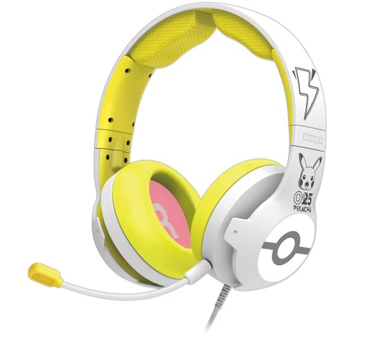 HORI Nintendo Gaming Headset Pikachu POP White & Yellow