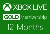 XBOX Live 12-month Gold Subscription Card AU