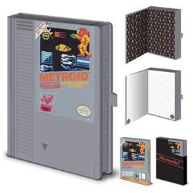 Nintendo Nes Metroid Cartridge Notebook