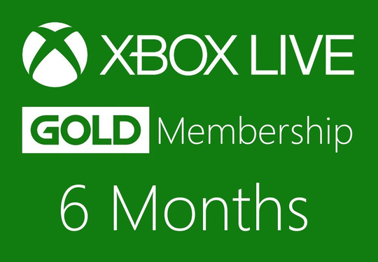XBOX Live 6-month Gold Subscription Card US