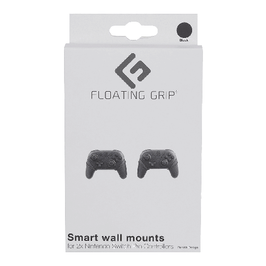 Nintendo Switch Pro Controller wall mount by FLOATING GRIP®, Black
