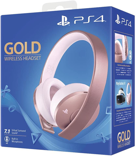 Gold Wireless Headset 7.1 Rosa