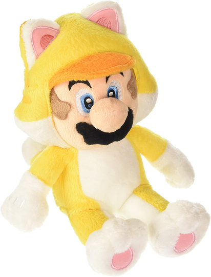 Super Mario Bros 3D World Cat Mario Plush