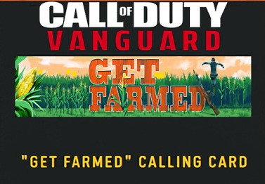 Call of Duty: Vanguard Warzone GET FARMED Card DLC PC/PS4/PS5/XBOX One/ Xbox Series X|S CD Key