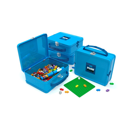 Plus Plus Suitcase Metal blue, 600 pc