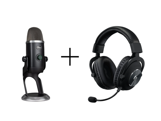 BLUE - Yeti X Pro BLACKOUT + Logitech G PRO X 7.1 BUNDLE