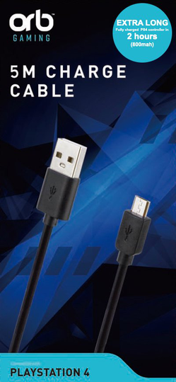 Playstation 4 Controller Charge Cable 5m