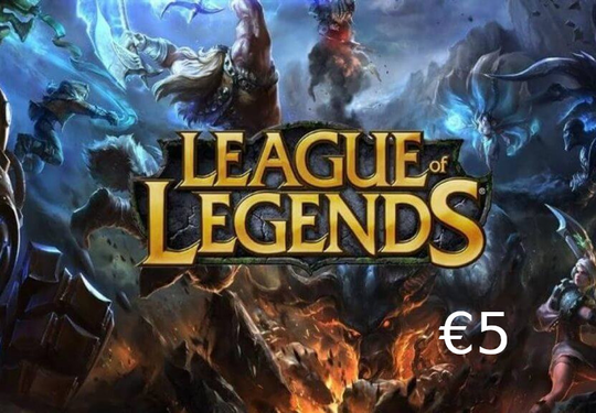 League of Legends 5 EUR Prepaid RP Card EU