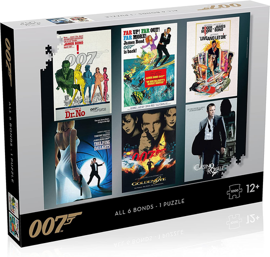 Pussel James Bond Actor Debut Poster - 1000 Bitar