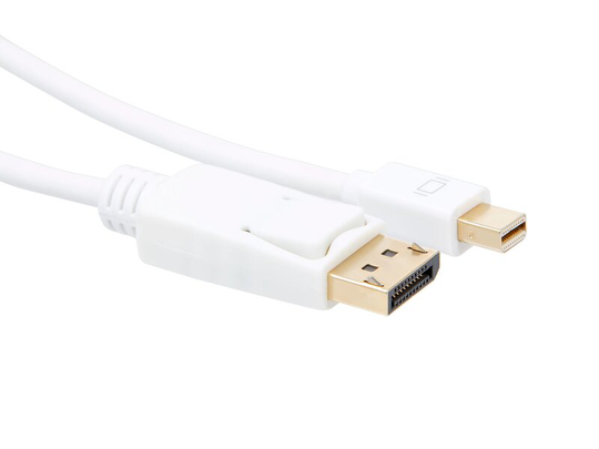 iiglo mini DP till displayport kabel / 5m - Vit