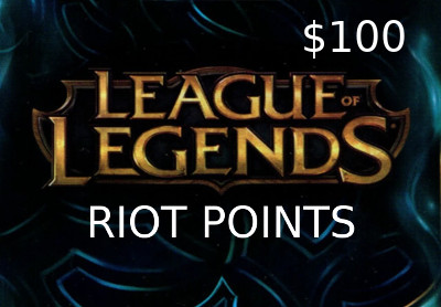 League of Legends 100 USD Prepaid RP Card US