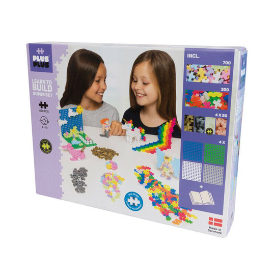 Plus Plus Pastel Learn to Build Mega, 1200 pc