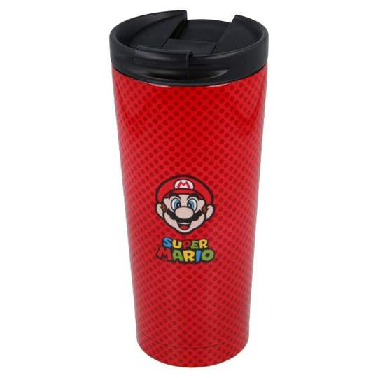 Nintendo Super Mario Bros stainless steel coffee tumbler 425ml