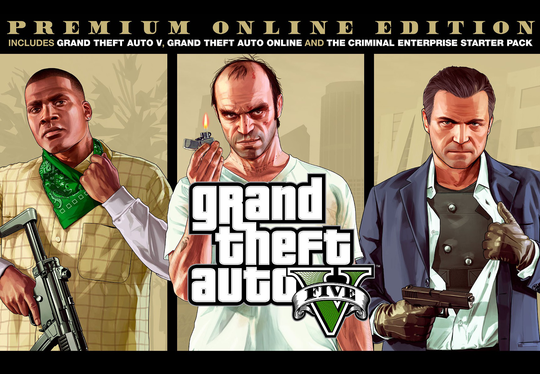 Grand Theft Auto V Premium Online Edition & Great White Shark Card Bundle Rockstar Digital Download CD Key