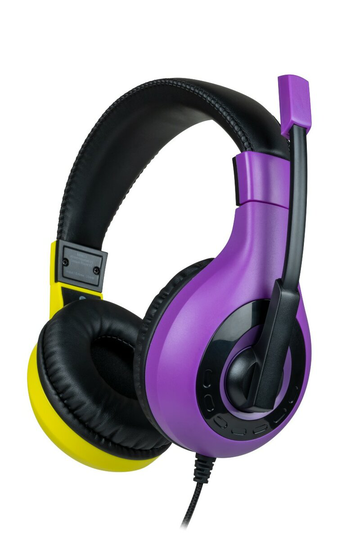 Nacon Wired Stereo Headset V1 – Purple and Yellow