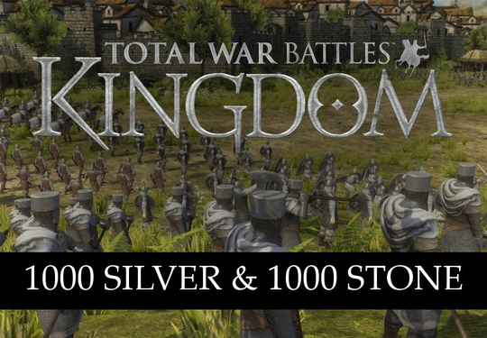 Total War Battles: KINGDOM - 1000 Silver & 1000 Stone CD Key