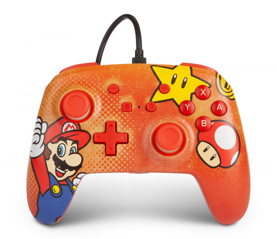 PowerA Enhanced Wired Controller Mario Vintage