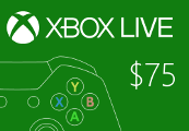 XBOX Live $75 Prepaid Card CA