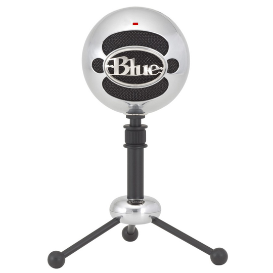 Blue - Microphone Snowball Brushed Aluminium