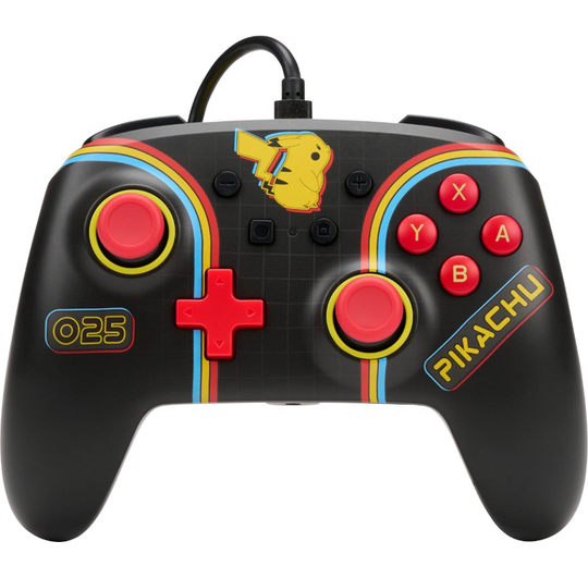 PowerA Enhanced Wired Controller for Nintendo Switch– Pokémon: Pikachu Arcade