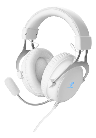 Deltaco WH85 Stereo Gaming Headset - Vit