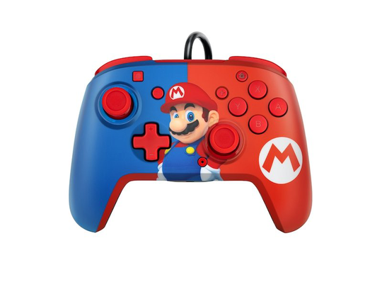 Pdp Nintendo Faceoff Deluxe+ Audio Wired Controller Super Mario Edition