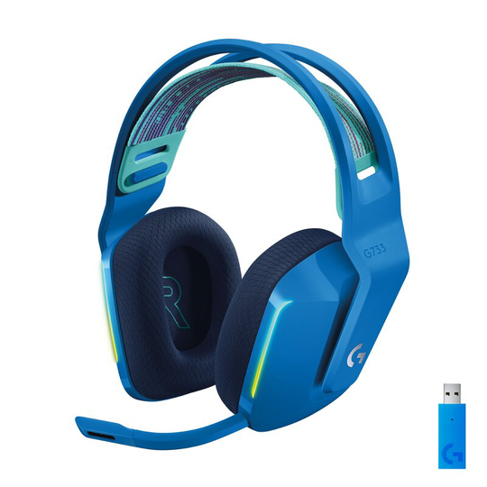 Logitech G733 Lightspeed Headset - Blå