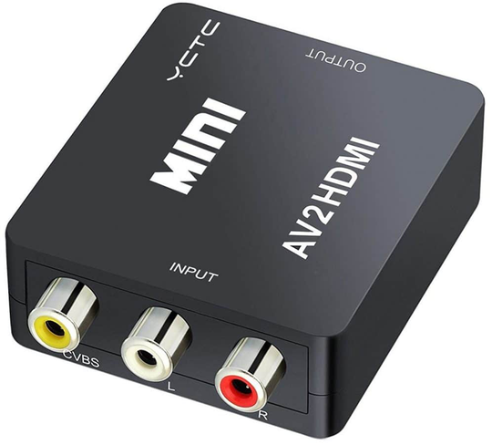 Adapter Komposit & Ljud Till HDMI
