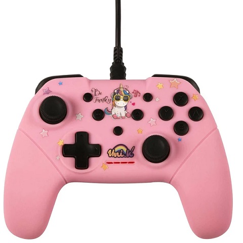 Konix Unik Wired Controller Be Funky Pink