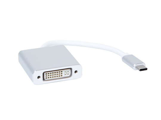 iiglo Kabeladapter USB C hane till DVI hona 15cm - Vit
