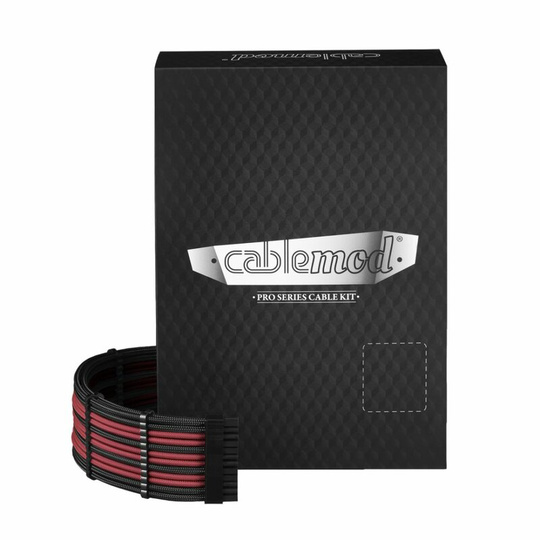 CableMod PRO ModMesh C-Series RMi RMx Cable Kit - black/blood red