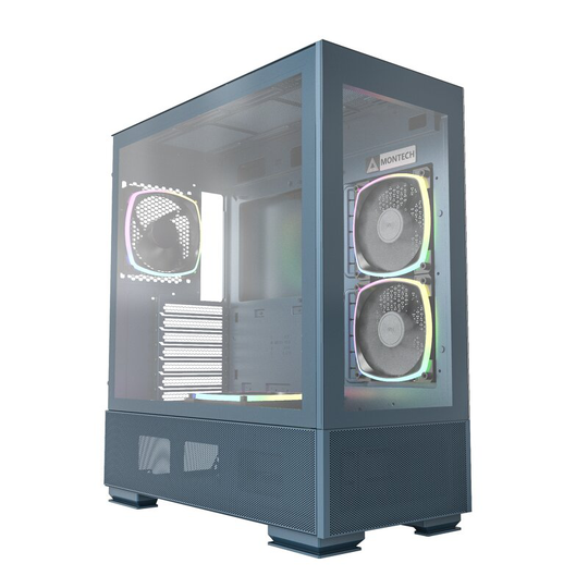 Montech Sky Two Blue - Midi-tower / E-ATX / 4x ARGB PWM fans