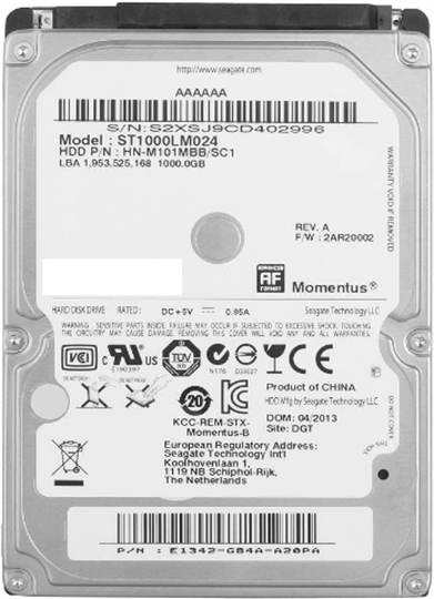 1TB Internal Hard Drive